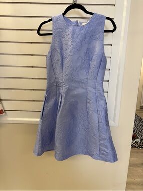 entro Lilac Floral Jacquard Sleeveless Dress